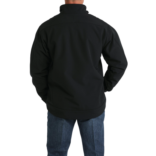Cinch Men's Solid Bonded Logo Printed Black Jacket MWJ1567011