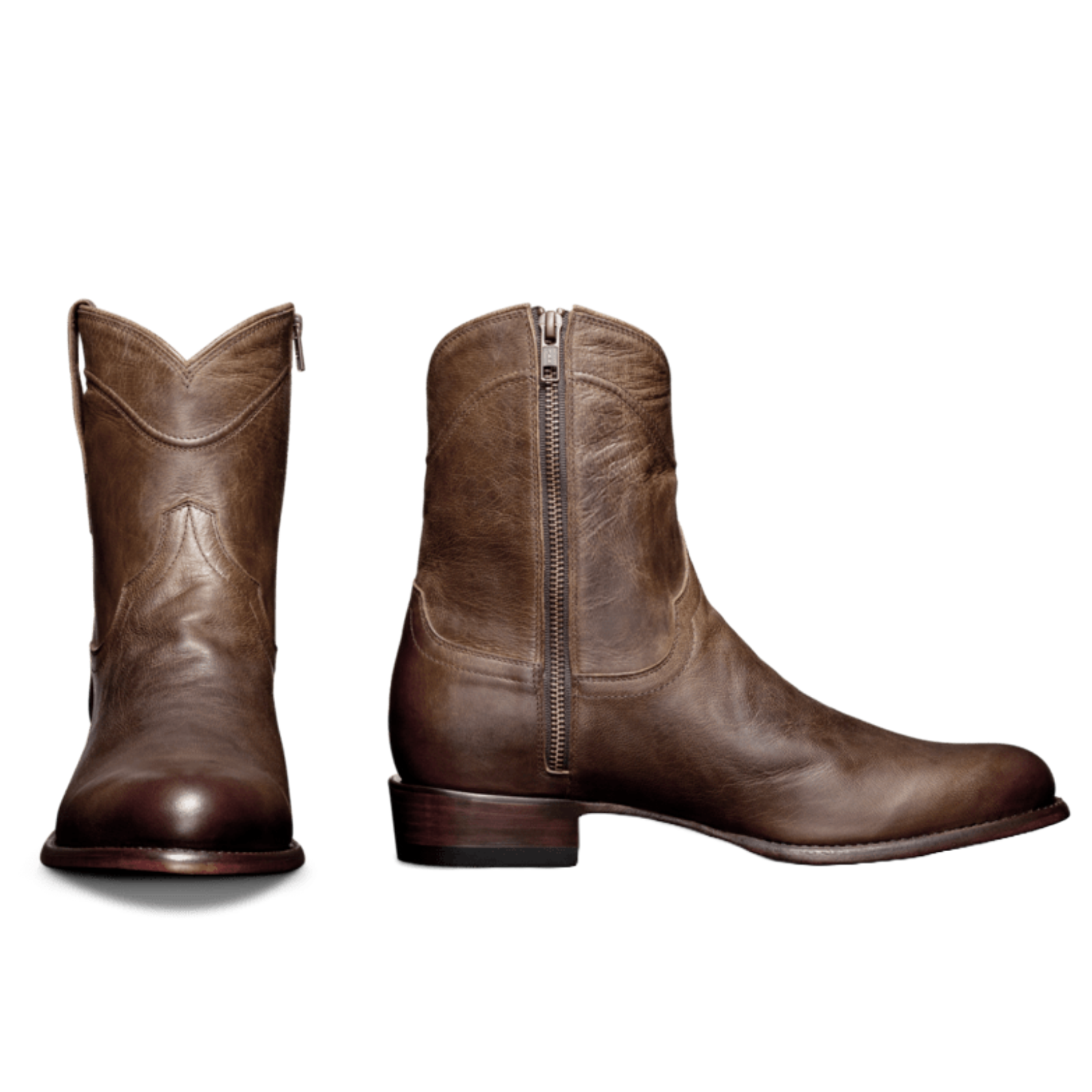 Tecovas Men's The Dean Goat Cafe Brown Zipper Boots 10014CAF Tecovas Men's The Dean Goat Cafe Brown Zipper Boots 10014CAF