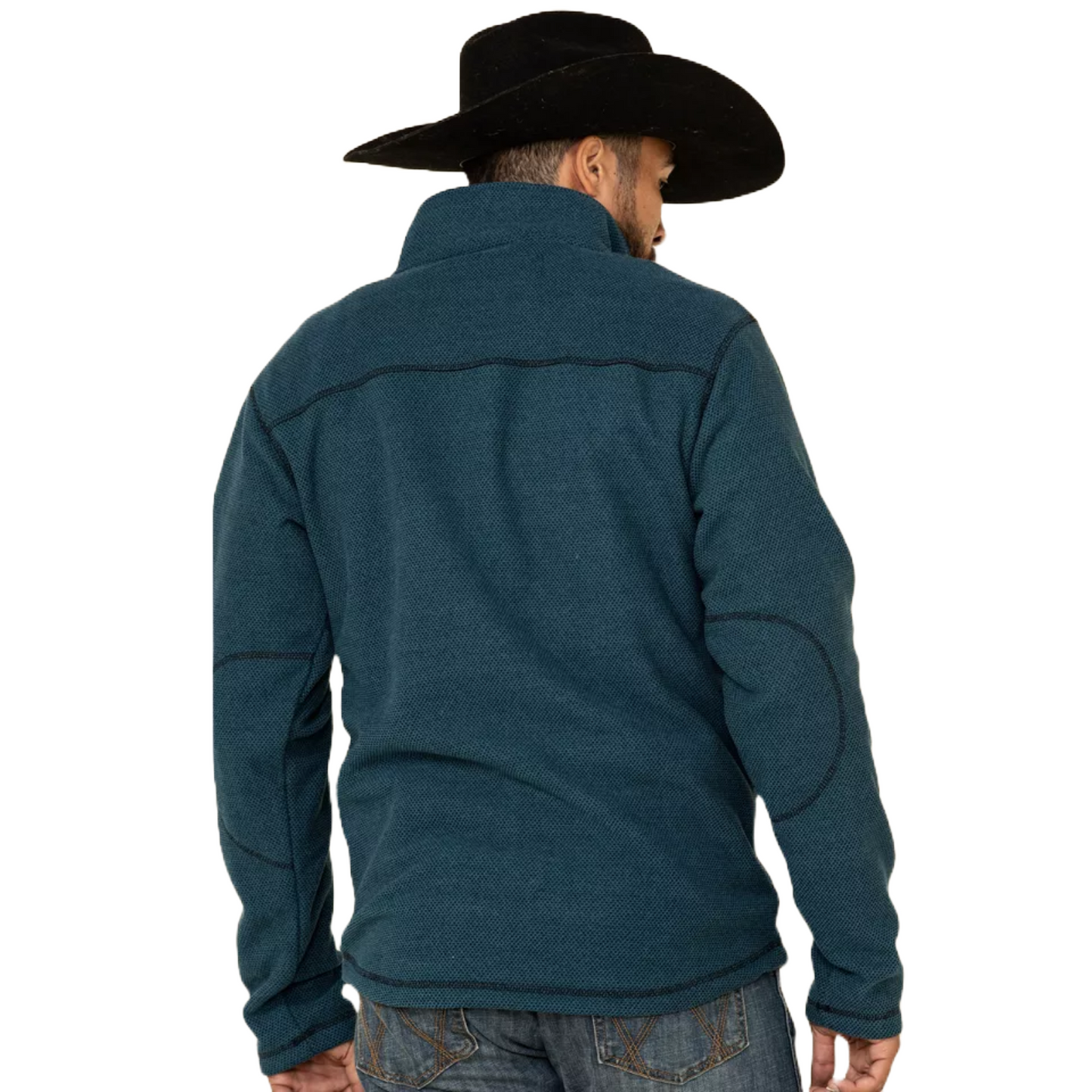 Powder River Outfitters Men's Teal Waffle Melange Jacket DM92C04101-81