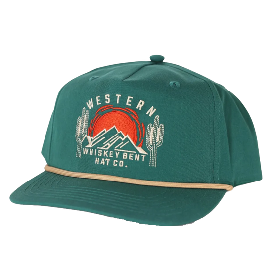 Whiskey Bent Men's Western 5-Panel Evergreen Snapback Hat