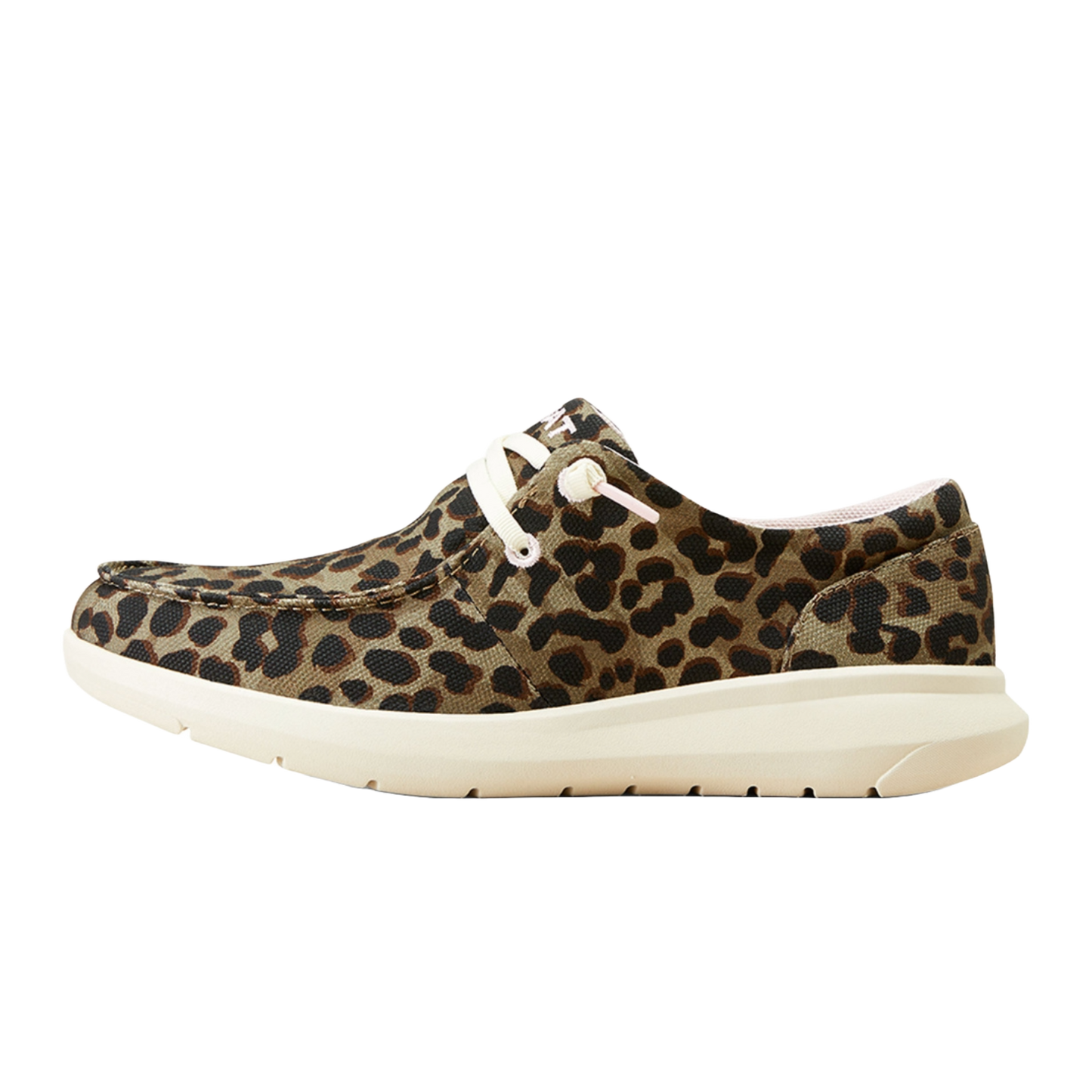 Ariat Ladies Leopard Print Olive Green Slip On Shoes 10047018