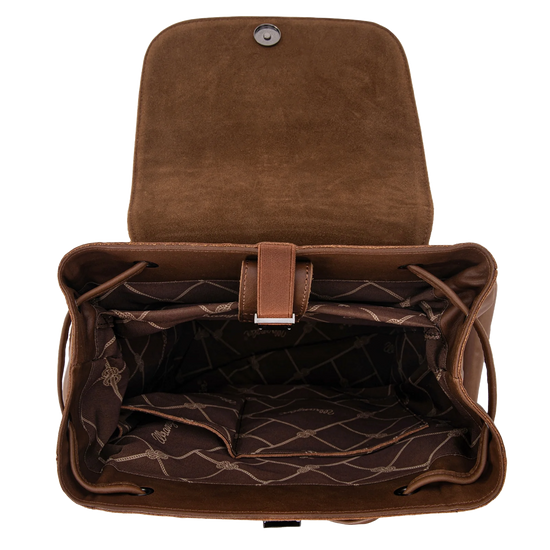 Wrangler Ladies 100% Genuine Leather Brown Backpack WG143-9110BR