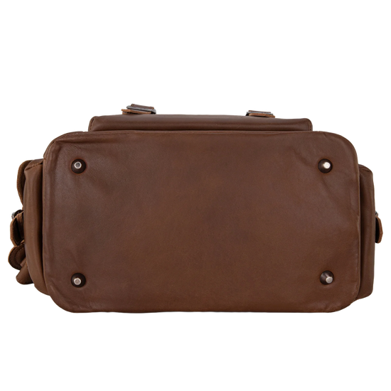 Wrangler Ladies 100% Genuine Leather Brown Backpack WG143-9110BR