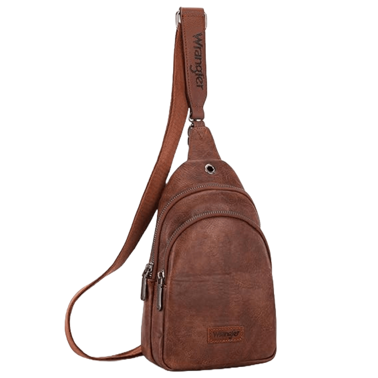 Wrangler Ladies Western Dark Brown Crossbody Dual Bag WG87-227DBR