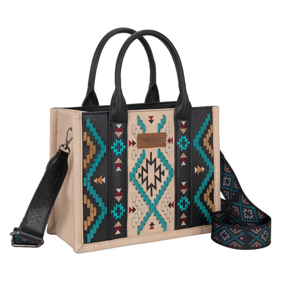 Wrangler Ladies Aztec Embroidered Western Black Crossbody Bag WG2214-8 Wrangler Ladies Aztec Embroidered Western Black Crossbody Bag WG2214-8