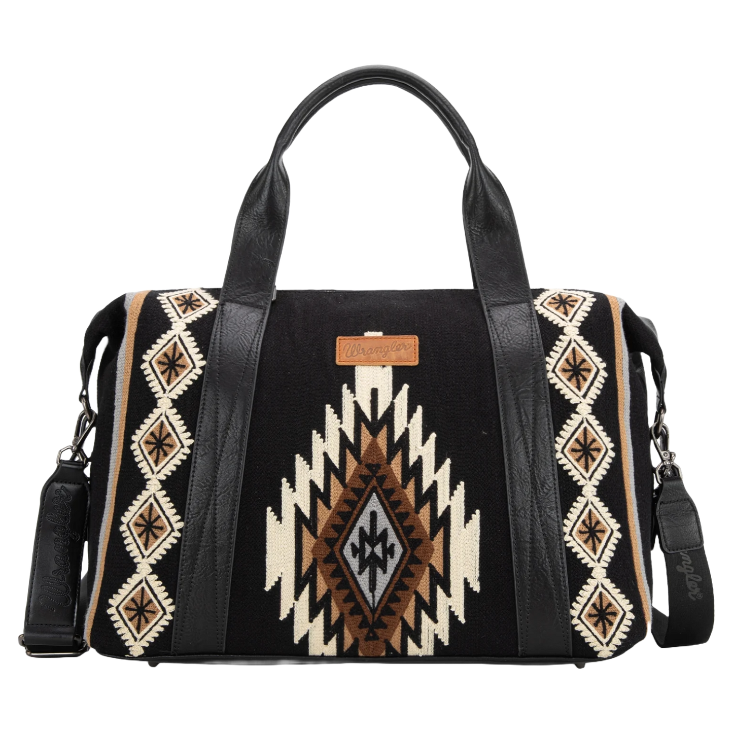 Wrangler Southwestern Print Black Duffle Bag WG174-5110BK