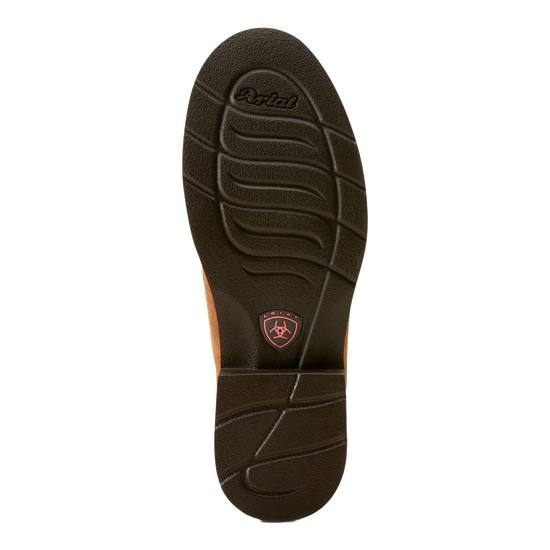 Ariat Ladies Elko Chestnut Suede Brown & Blue Western Boot 10050888