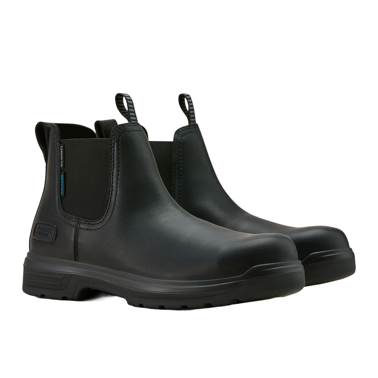 Ariat Men's Turbo Chelsea CSA Waterproof All Black Carbon Toe Work Boot 10060898