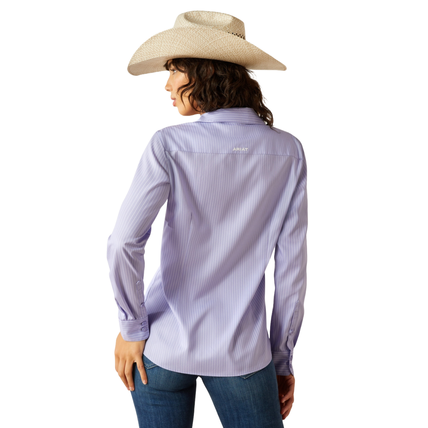 Ariat Ladies Kirby Pro Sweet Lavender Stripe Shirt 10054892