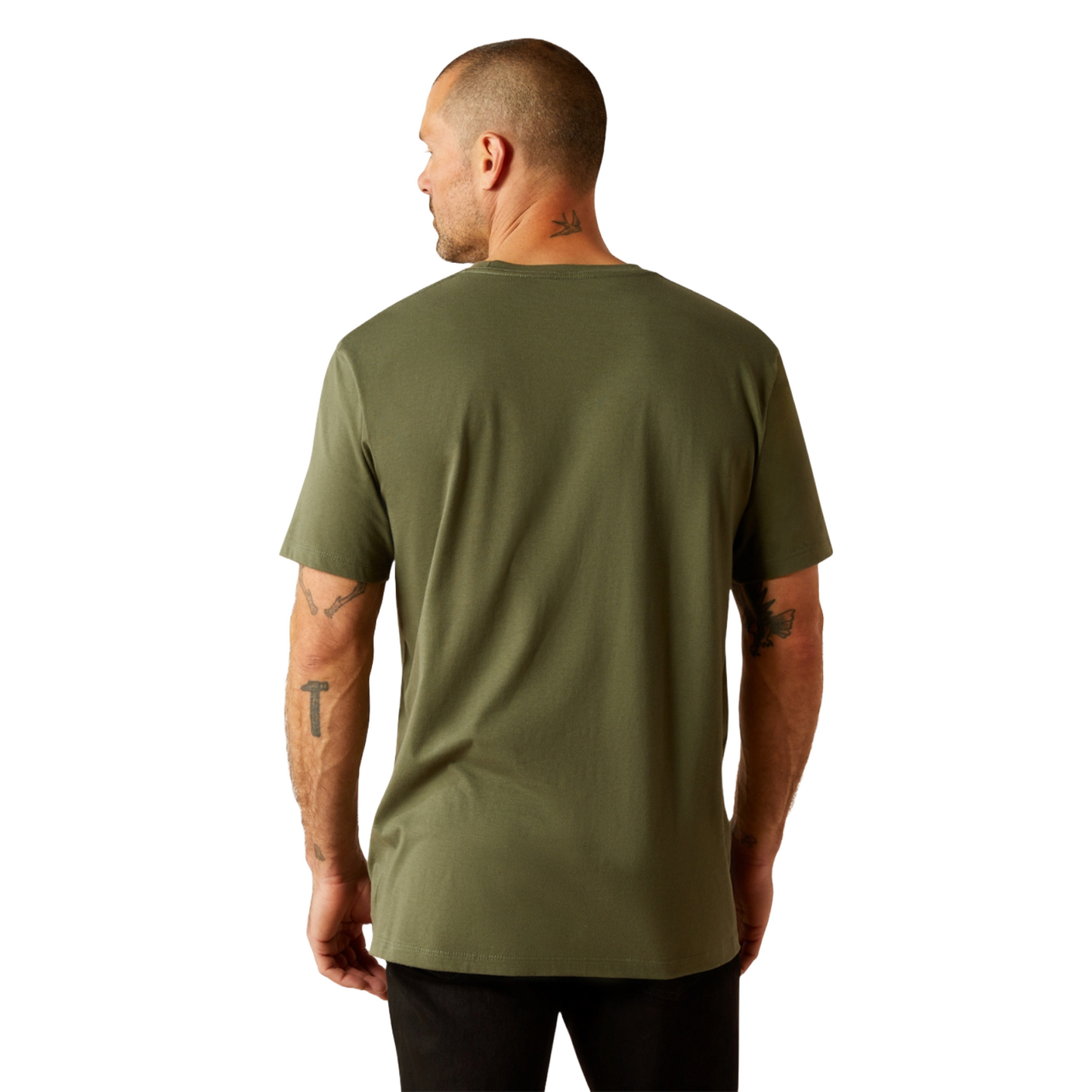 Ariat Men's Patriot Stripe Green T-Shirt 10054833