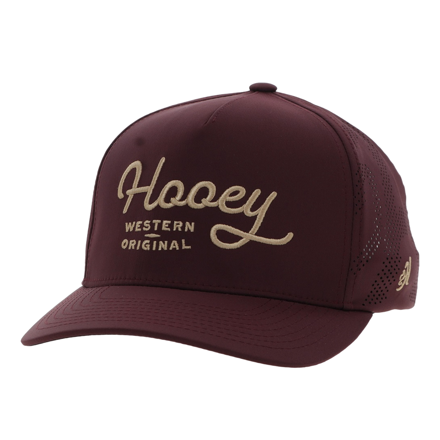 Hooey Men's OG 5-Panel Maroon & Yellow Snapback Hat 2560T-MA