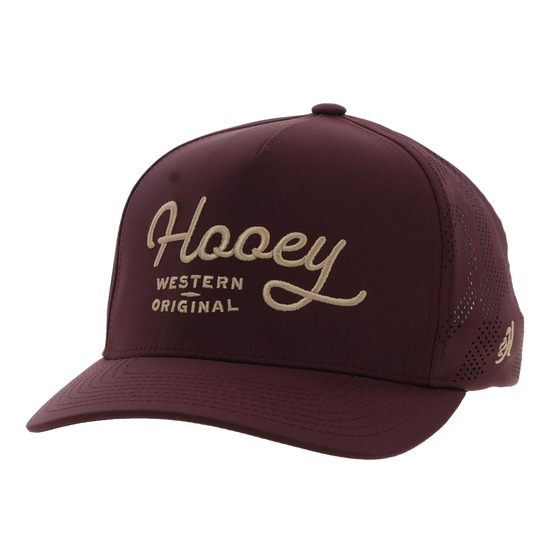 Hooey Men's OG 5-Panel Maroon & Yellow Snapback Hat 2560T-MA