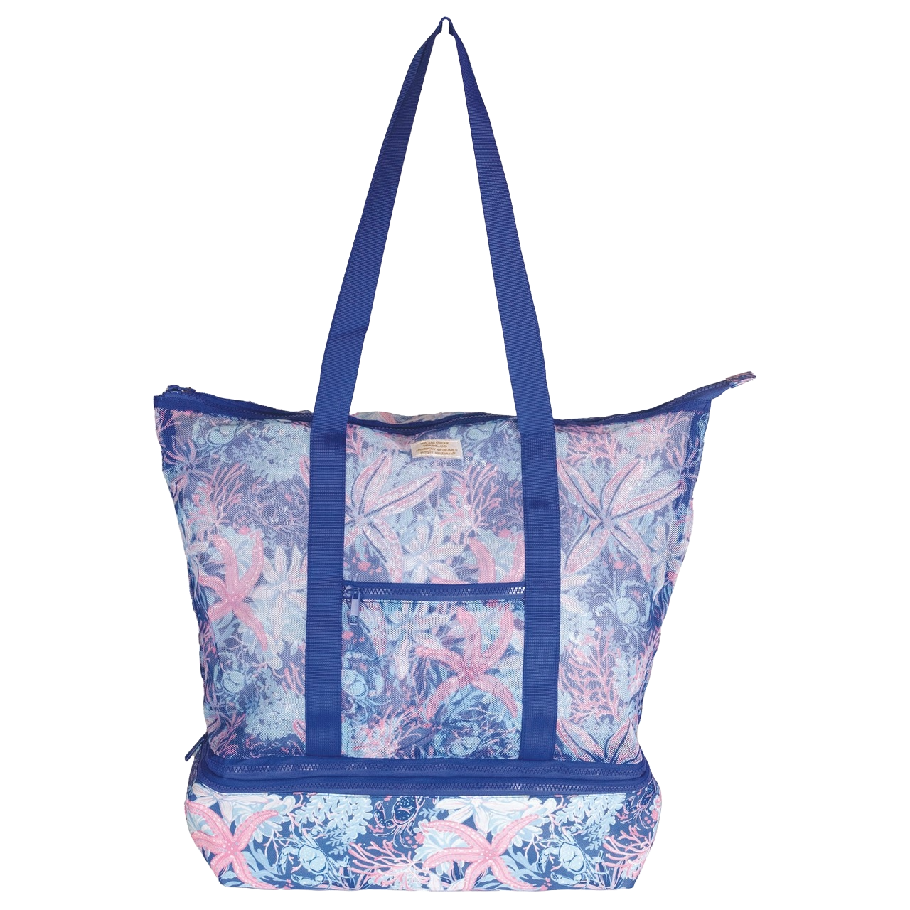 Simply Southern Great Barrier Reef Mesh Blue Cooler Bag 0125-BAG-COOLER-MESH-REEF