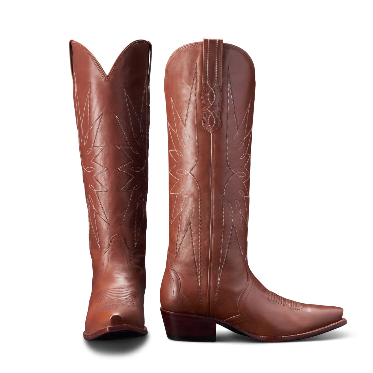 Tecovas Ladies The Loretta Saddle Cowhide Leather Tall Boots 20054-SAD
