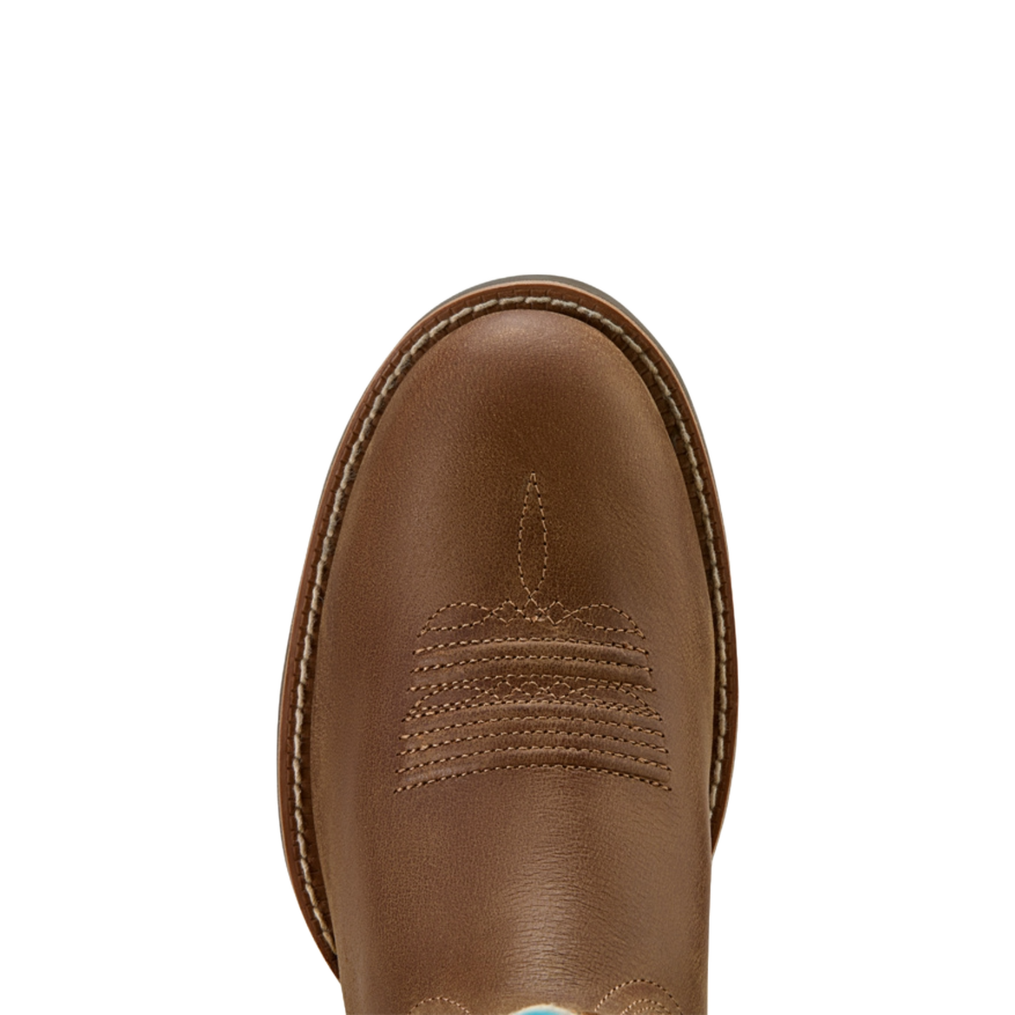 Ariat Ladies Round Up Embroidered Sandstorm White Western Boot 10061142