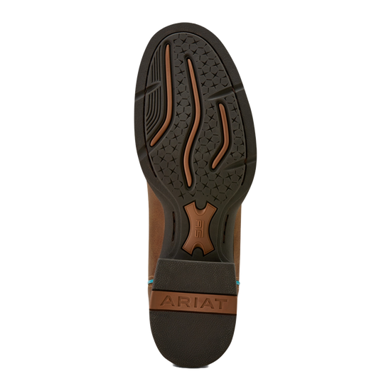 Ariat Ladies Round Up Embroidered Sandstorm White Western Boot 10061142