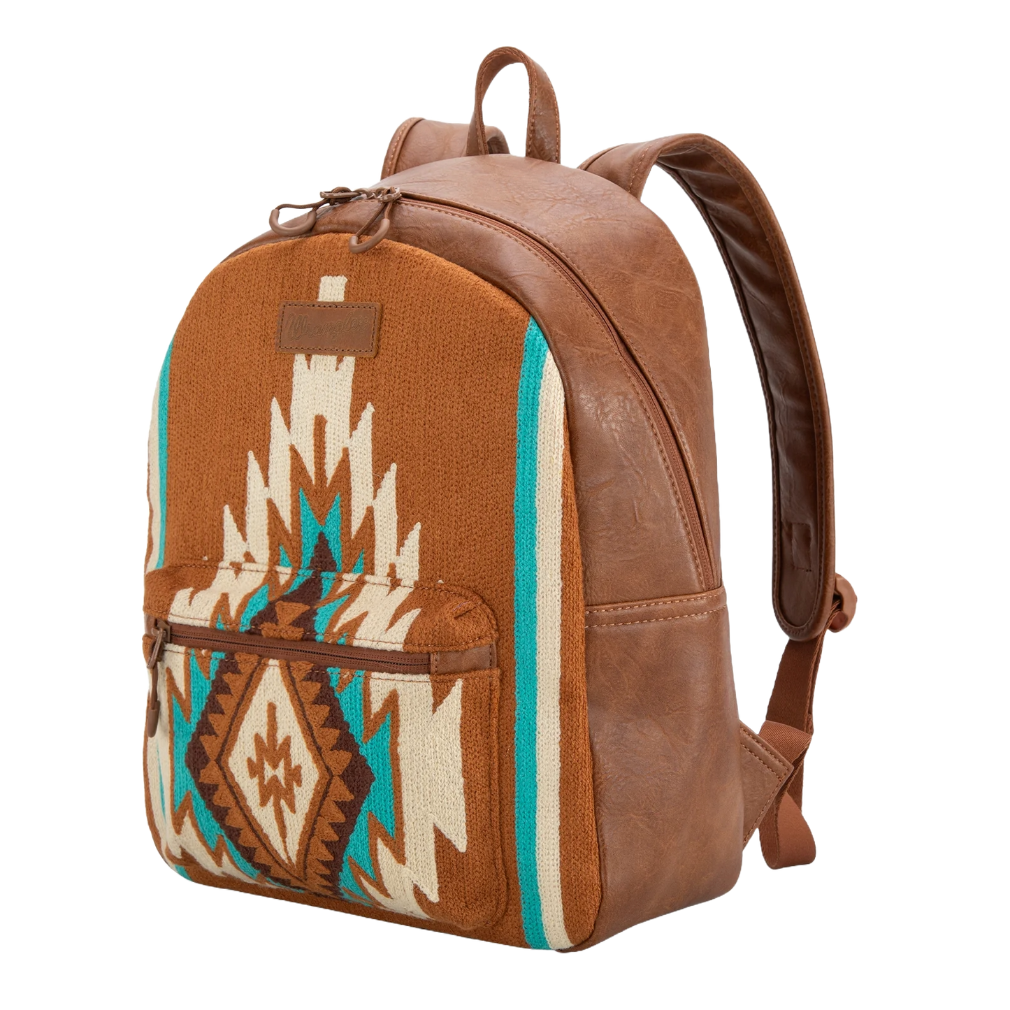 Wrangler Ladies Southwestern Knitted Brown Backpack WG174-9115BR