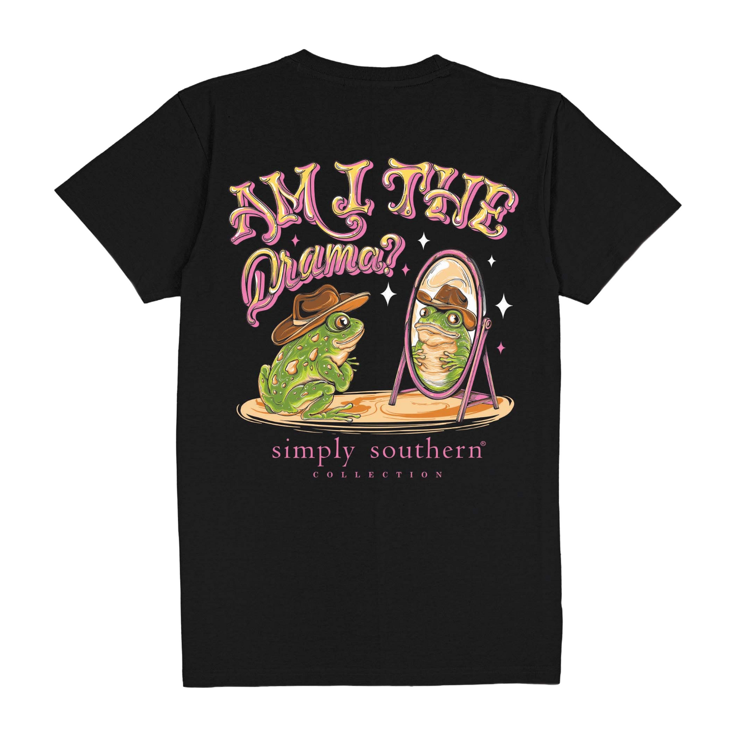 Simply Southern Ladies 'Am I The Drama T-Shirt SS-DRAMA-BLACK