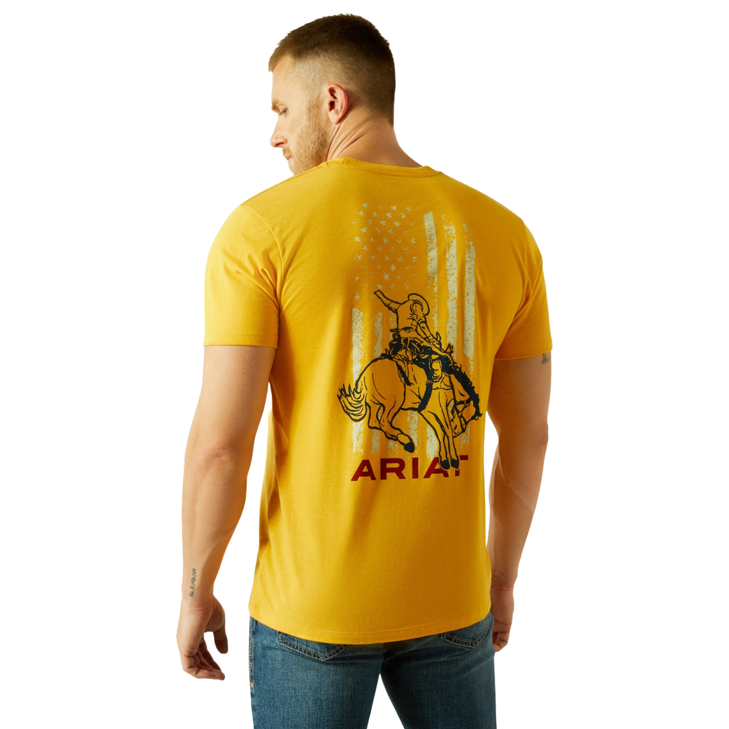Ariat Men's Rodeo Proud Gold Heather T-Shirt 10054772