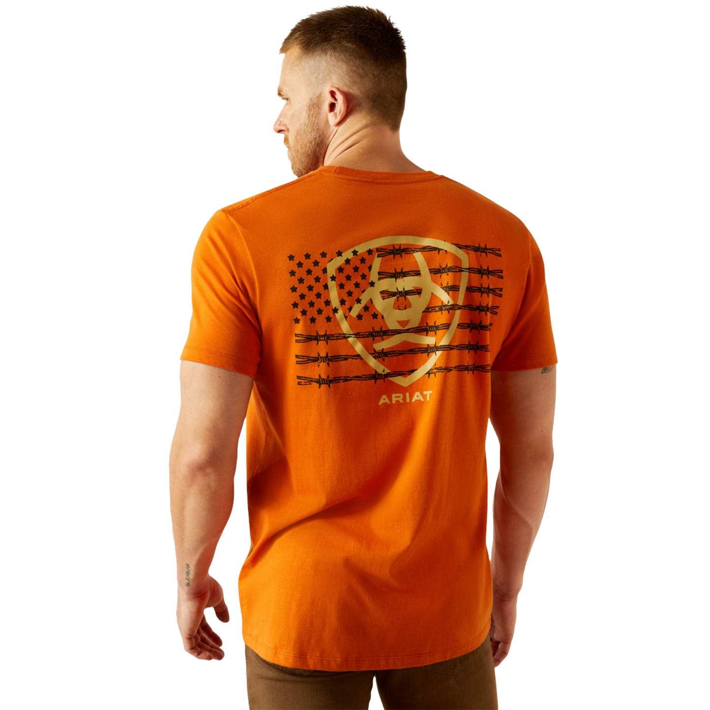 Ariat Men's Barb Shield Rust T-Shirt 10054774