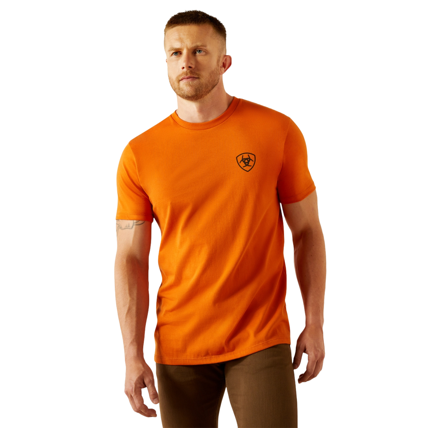 Ariat Men's Barb Shield Rust T-Shirt 10054774