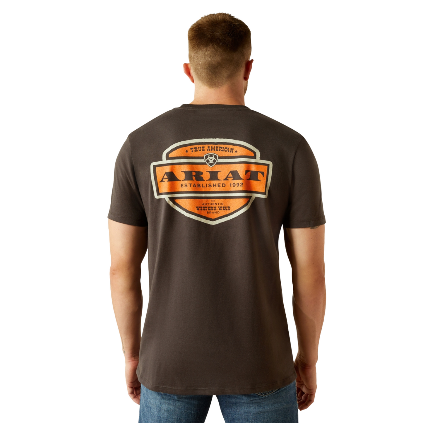 Ariat Men's Ol' Style Lockup Vintage Black Short Sleeve T-Shirt 10054837