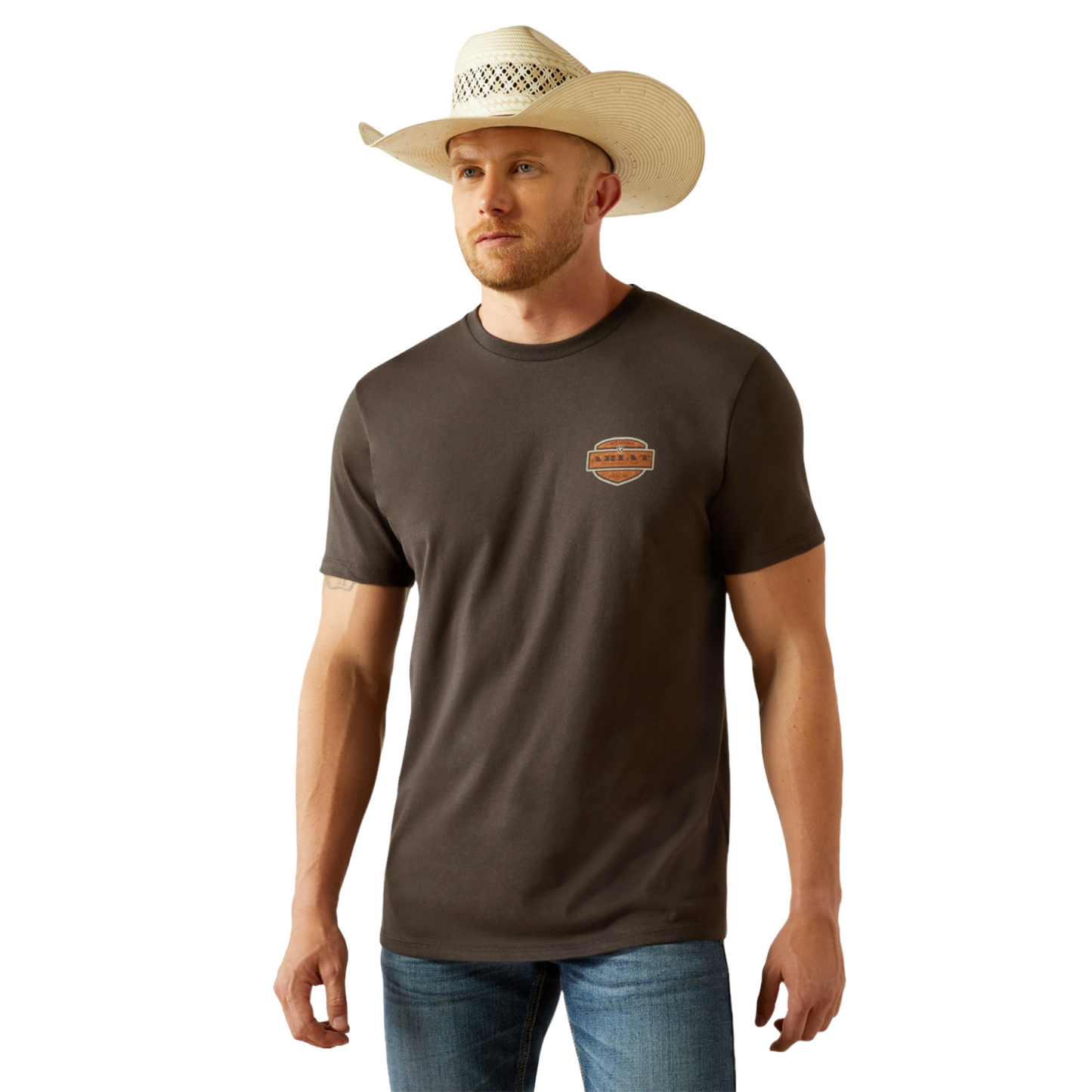 Ariat Men's Ol' Style Lockup Vintage Black Short Sleeve T-Shirt 10054837