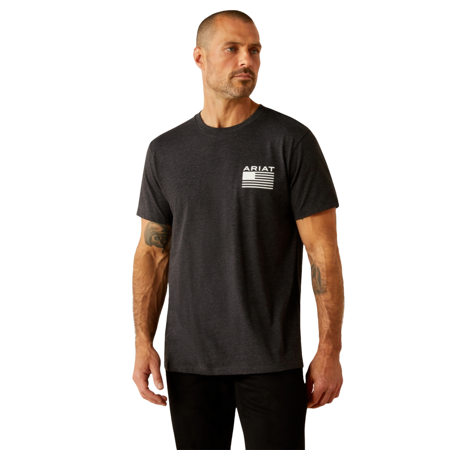Ariat Men's RWB Charcoal Heather T-Shirt 10054771