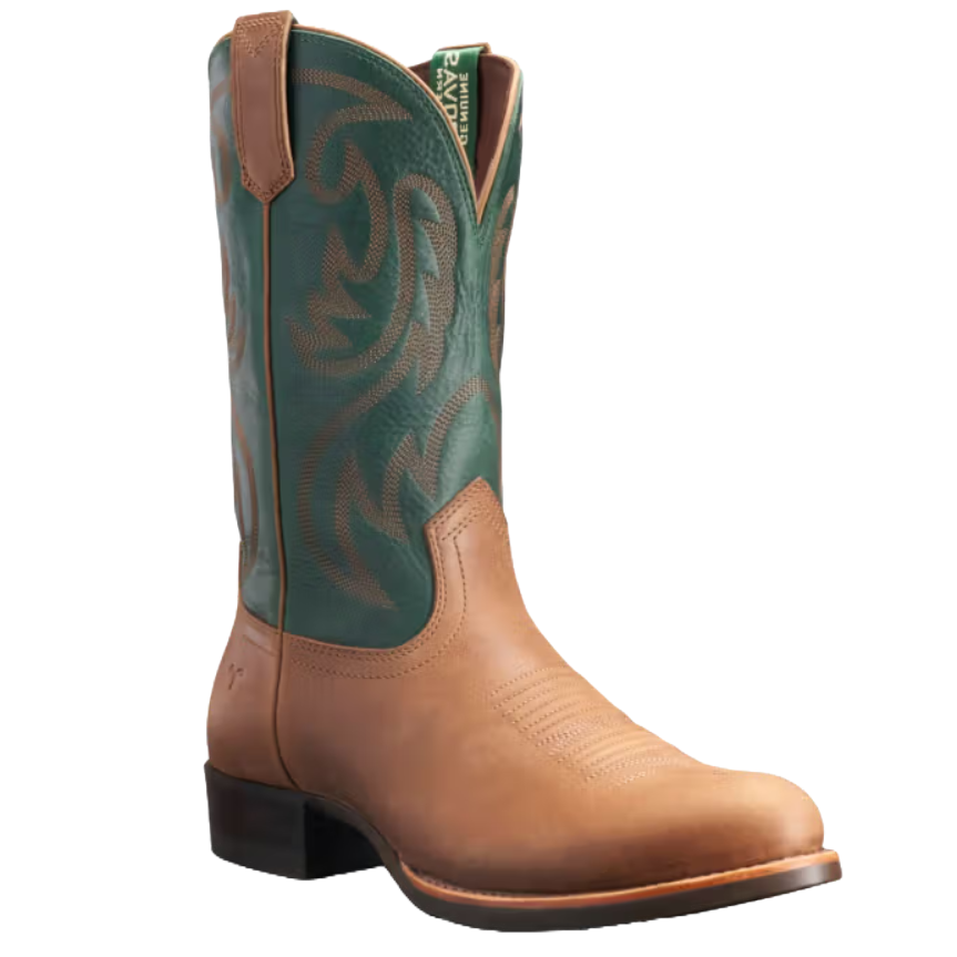 Tecovas Men's The Buck Firewood Brown & Forest Green Western Boot 10090FWF