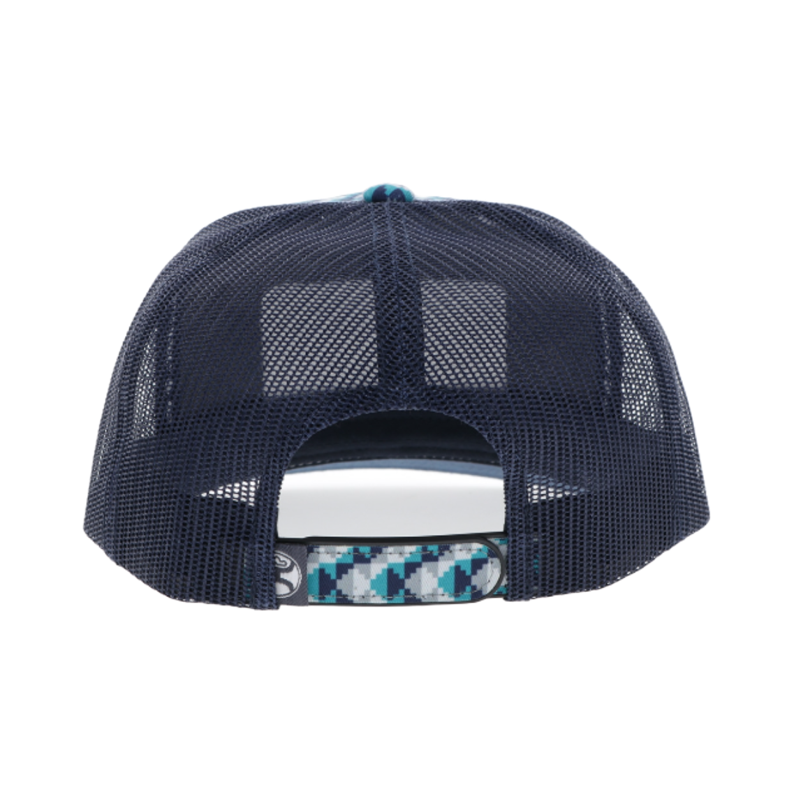 Hooey Men's Lakota Turquoise & Navy Rectangle Trucker Hat 2548T-TQNV