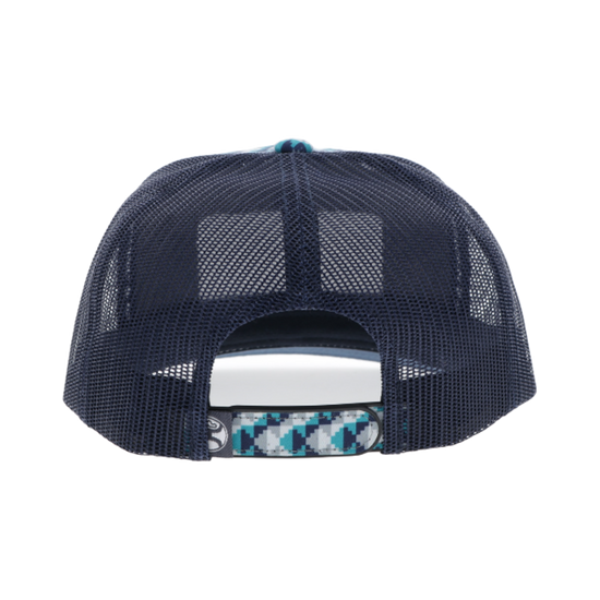 Hooey Men's Lakota Turquoise & Navy Rectangle Trucker Hat 2548T-TQNV