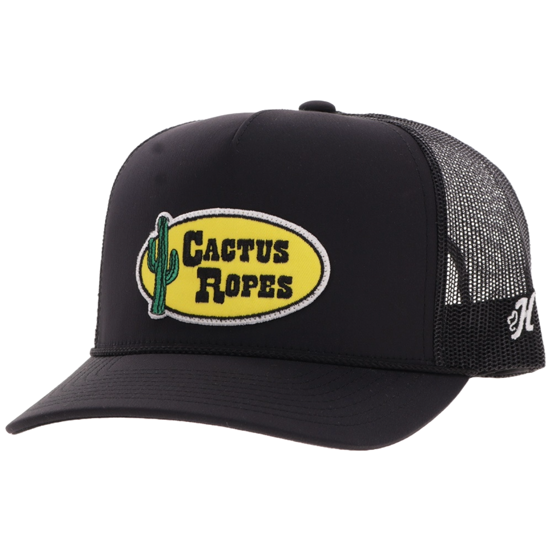 Hooey Black Cactus Ropes 5-Panel Trucker Hat CR119
