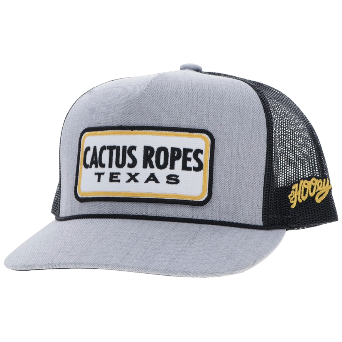 Hooey Men's Grey & Black Cactus Ropes Trucker Hat CR116