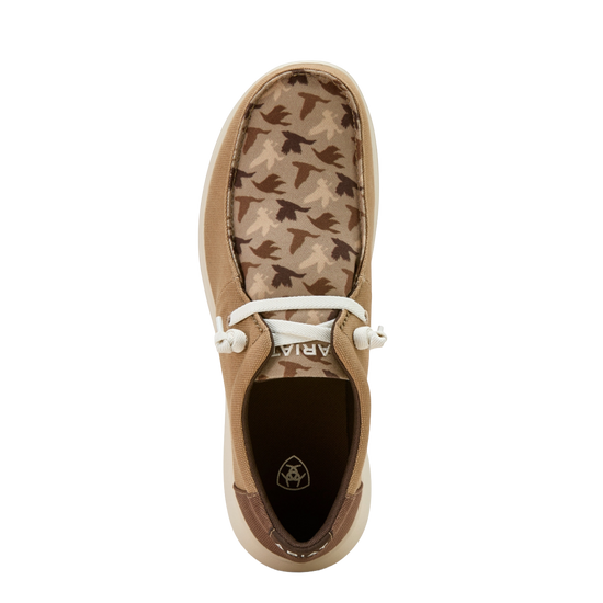 Ariat Men's Duck Graphic Cedar Brown Hilo Slip On Shoe 10061208