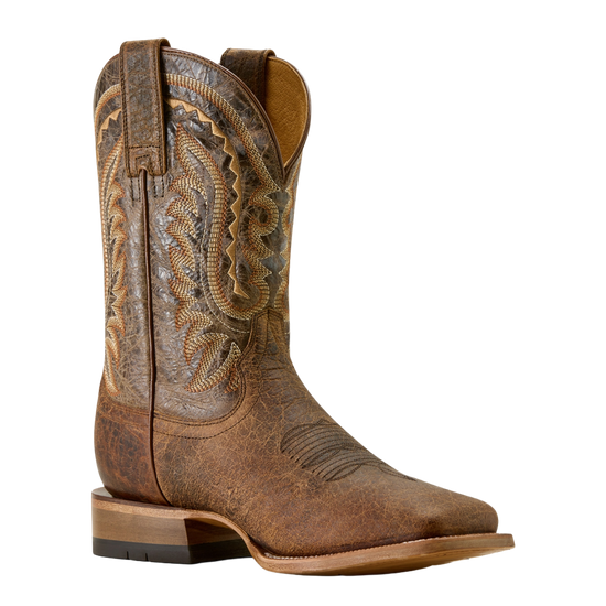 Ariat Men's Rock Ridge Saddle Brown Bison Western Boot 10063783