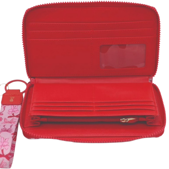 Simply Southern Pink & Red Bows Phone Wallet / Wristlet 0225-BAG-WLT-BOW