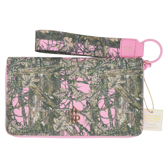 Simply Southern Pink Camo Phone Wallet / Wristlet 0225-BAG-WLT-CAMOPNK