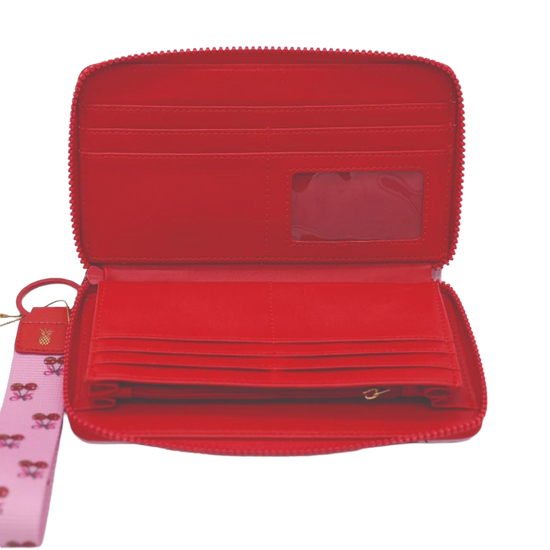 Simply Southern Pink & Red Cherries Phone Wallet / Wristlet 0225-BAG-WLT-CHRY