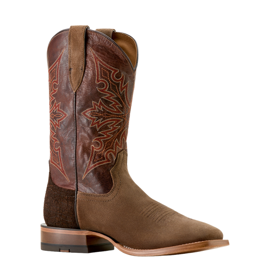 Ariat Men's Circuit Gritty Ranch Brown Suede Cowboy Boots 10063995