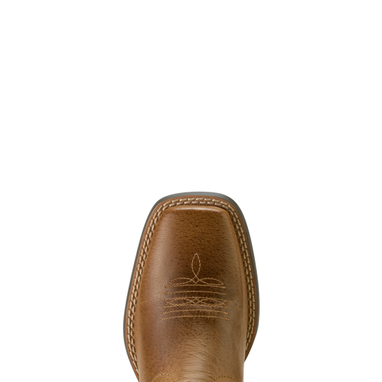 Ariat Boy's Stampede Wide Square Toe Desert Brown Western Boots 10063827