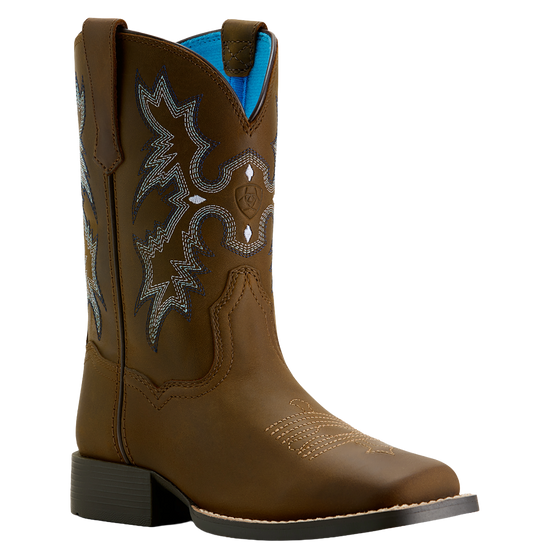 Ariat Boy's Tombstone Distressed Brown Western Boots 10063834