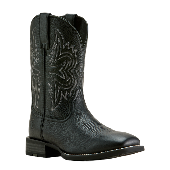 Ariat Men's Western Big Rig Black Deertan Cowboy Boot 10063870