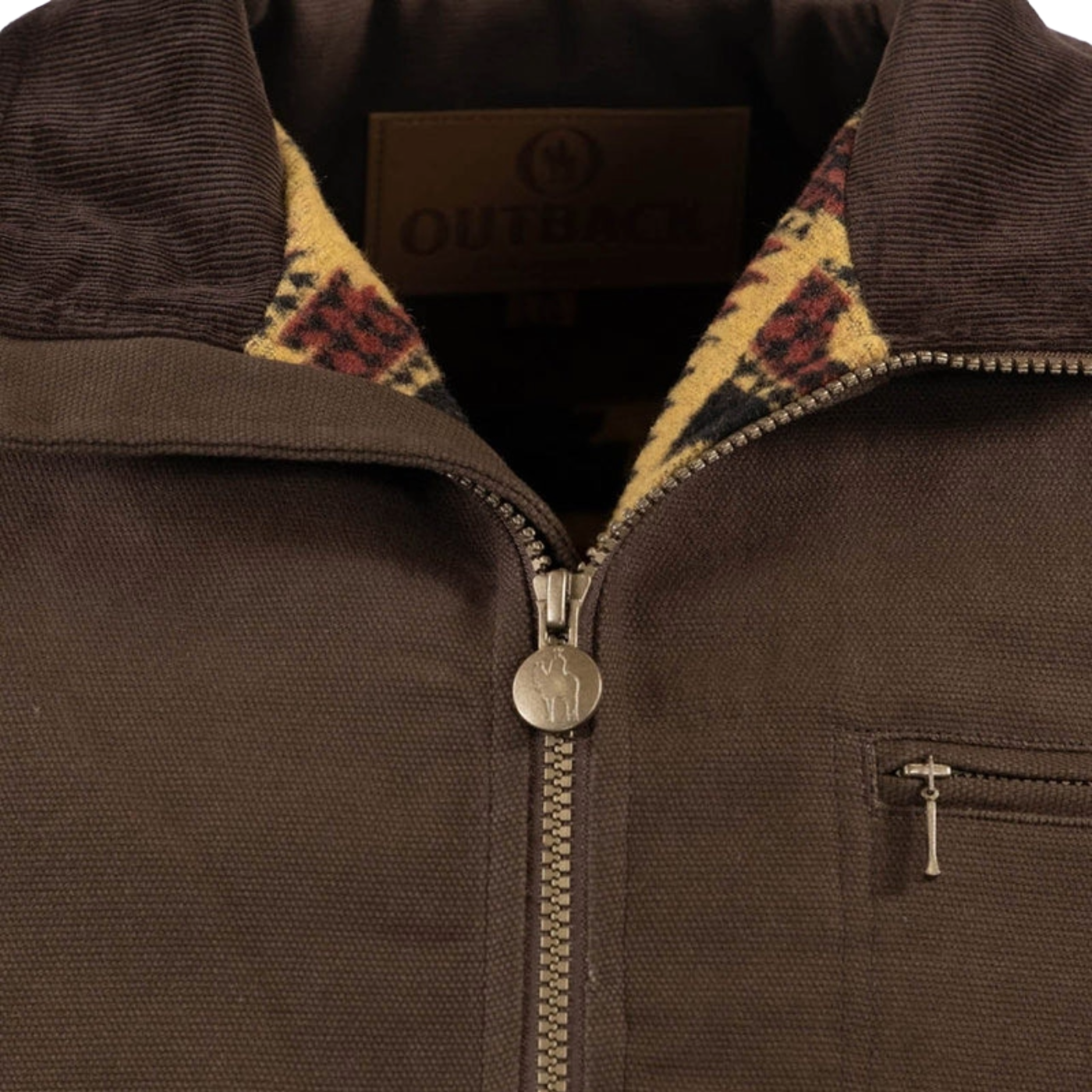 Outback Trading Company Men's Sawbuck CVS Brown Vest 29824-BRN