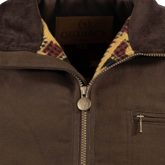 Outback Trading Company Men's Sawbuck CVS Brown Vest 29824-BRN