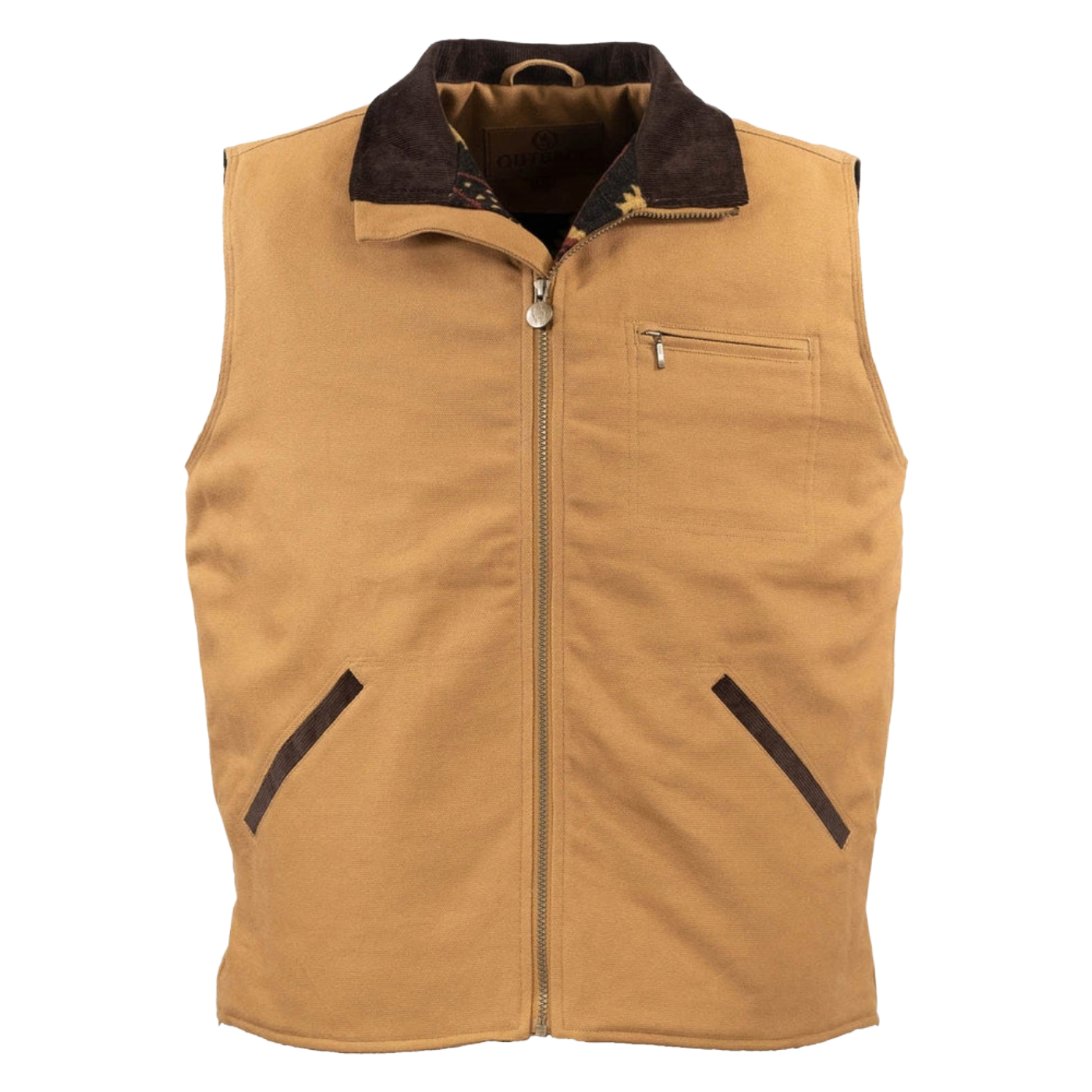 Outback Trading Company Men's Sawbuck CVS Canvas Tan Vest 29824-CVS