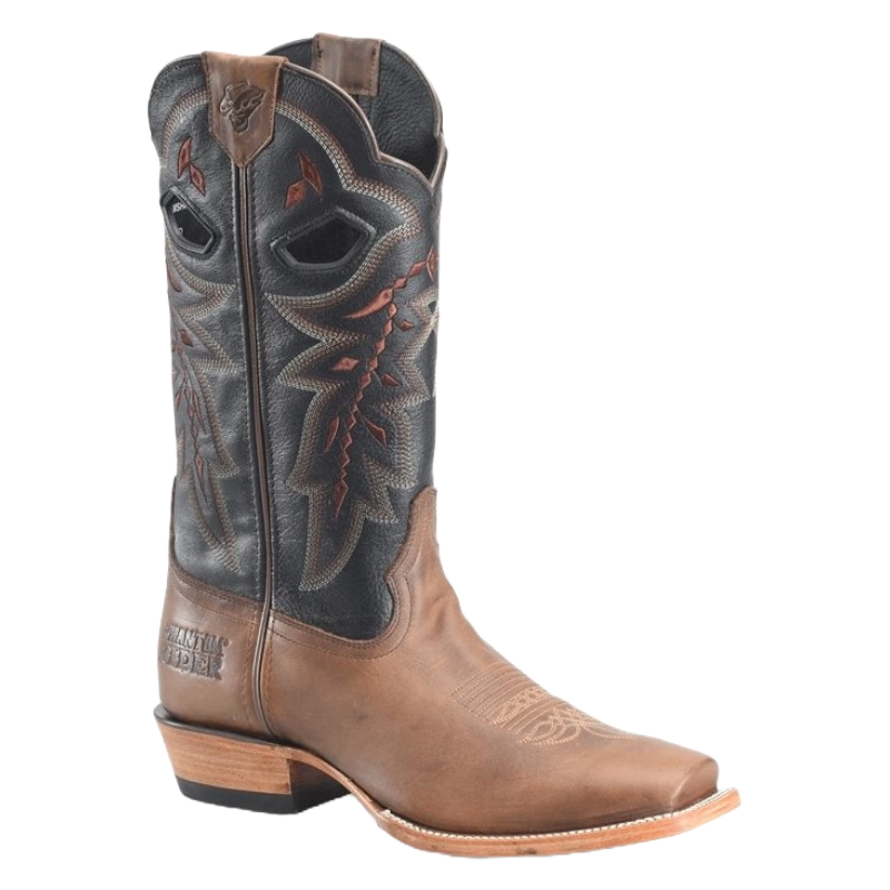 Phantom Rider by Double H Men's 13" Deeprose Black Square Toe Boots PH5045