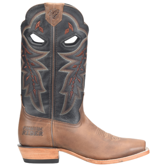 Phantom Rider by Double H Men's 13" Deeprose Black Square Toe Boots PH5045