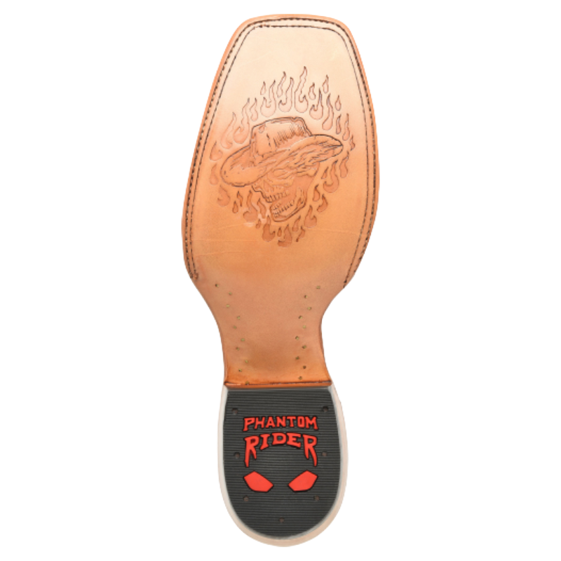 Phantom Rider by Double H Men's 13" Deeprose Black Square Toe Boots PH5045