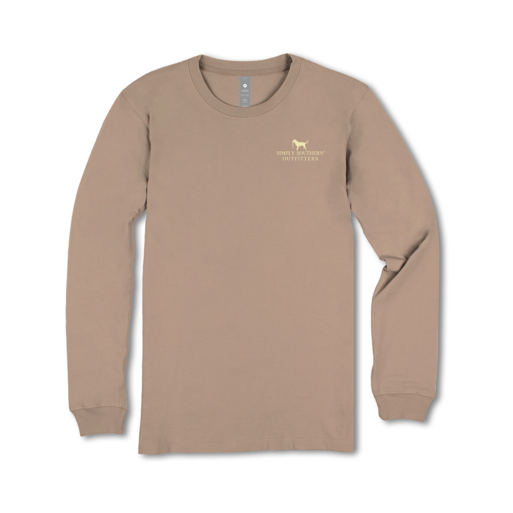 Simply Southern Men's Camo Dude Mocha T-Shirt MN-LS-CAMODUDE- MOCHA