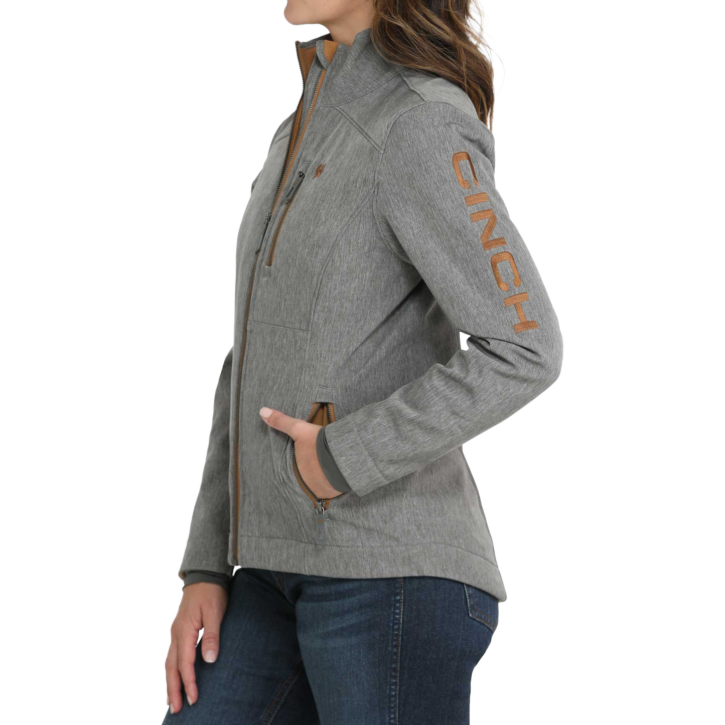 Cinch Ladies Concealed Carry Bonded Charcoal Jacket MAJ9856004